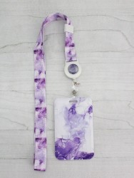Футляр для карт на ленте "Watercolor fantasies", purple