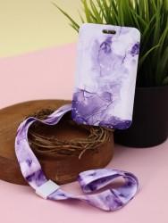 Футляр для карт на ленте "Watercolor fantasies", purple