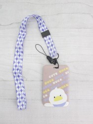 Футляр для карт на ленте "Duck cute 100 %"