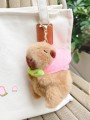 Плюшевый брелок "Peach capybara", brown